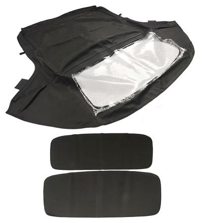 Black Convertible Soft Top BM-33902 54318411121 for BMW Z3 E36 1996-2002 - KUDUPARTS