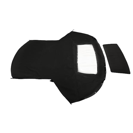 Black Convertible Soft Top GEO6481-0265 for Suzuki Swift Geo Metro Pontiac Firefly - KUDUPARTS