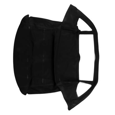 Black Convertible Soft Top MBZ1076845 MBZ1076845 for Mercedes-Benz R107 560SL 380SL - KUDUPARTS