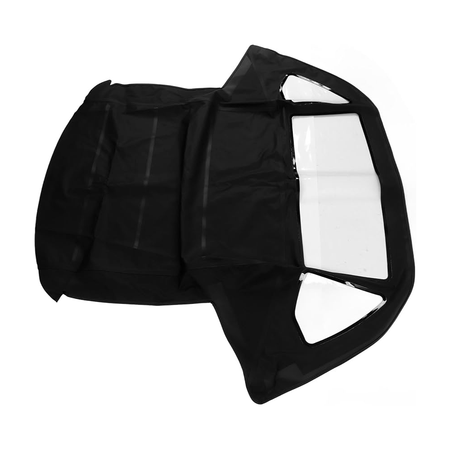 Black Convertible Soft Top MBZ1076845 MBZ1076845 for Mercedes-Benz R107 560SL 380SL - KUDUPARTS