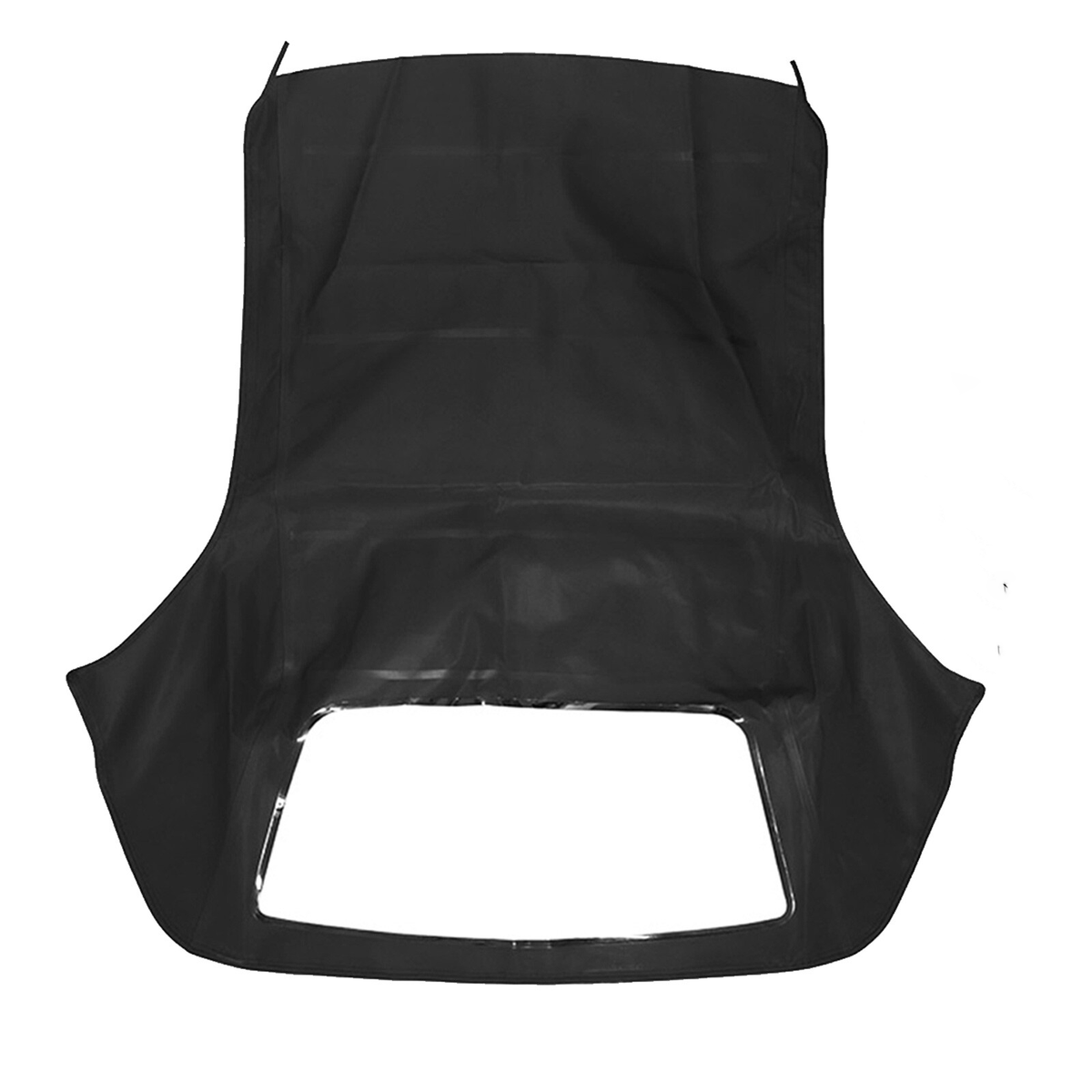 Black Convertible Soft Top With Plastic Window BMW30646 54310006432 for BMW 3-Series E30 - KUDUPARTS