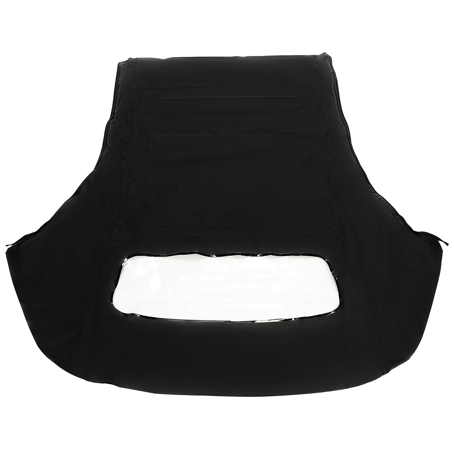 Black Convertible Soft Top w DOT Approved Plastic Window MUS51511 for Ford Mustang 1983-1993