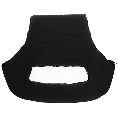 Black Convertible Soft Top w DOT Approved Plastic Window MUS51511 for Ford Mustang 1983-1993