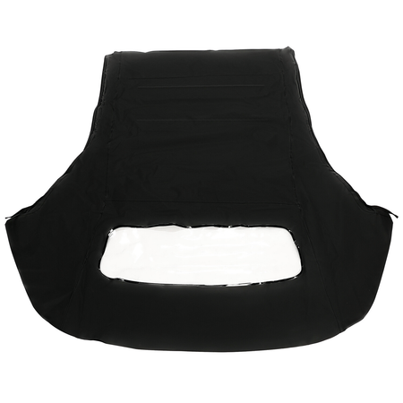 Black Convertible Soft Top w DOT Approved Plastic Window MUS51511 for Ford Mustang 1983-1993 - KUDUPARTS