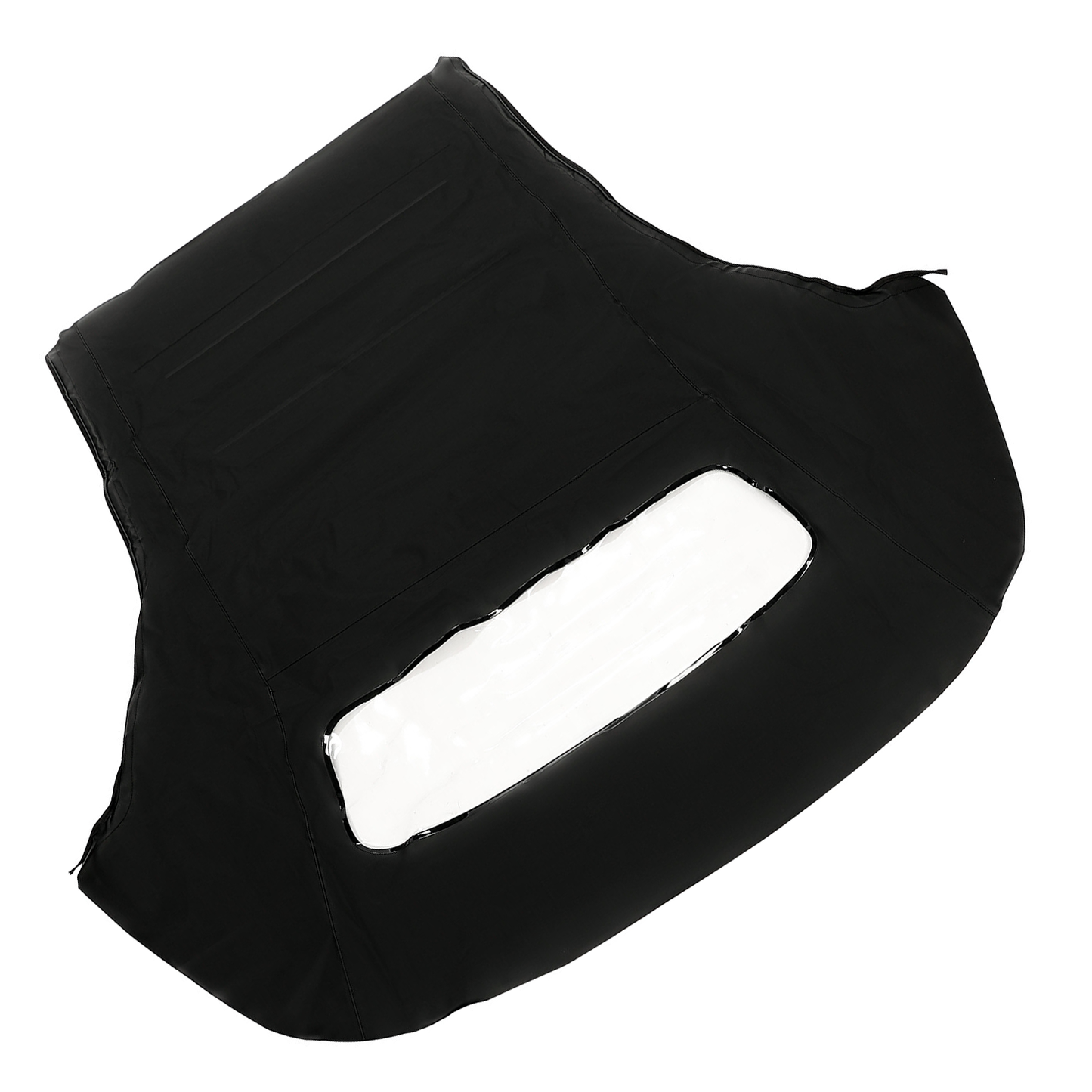Black Convertible Soft Top w DOT Approved Plastic Window MUS51511 for Ford Mustang 1983-1993