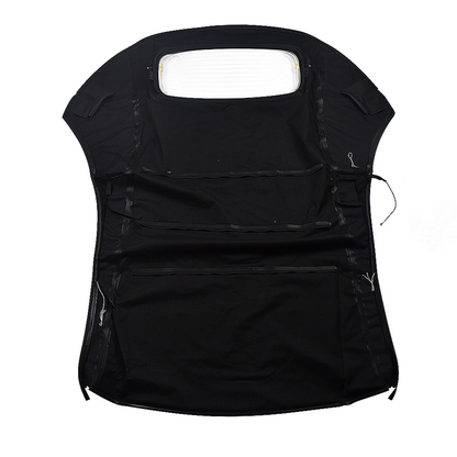 Black Convertible Soft Top wDOT Appv Window VW-440-3V for Volkswagen VW Beetle 2003-2010