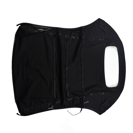 Black Convertible Soft Top wDOT Appv Window VW-440-3V for Volkswagen VW Beetle 2003-2010 - KUDUPARTS