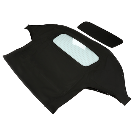 Black Convertible Soft Top w Glass Window 10-18-MIA-003R MA1003-2 for Mazda Miata 1990-1997 1999-2005 - KUDUPARTS
