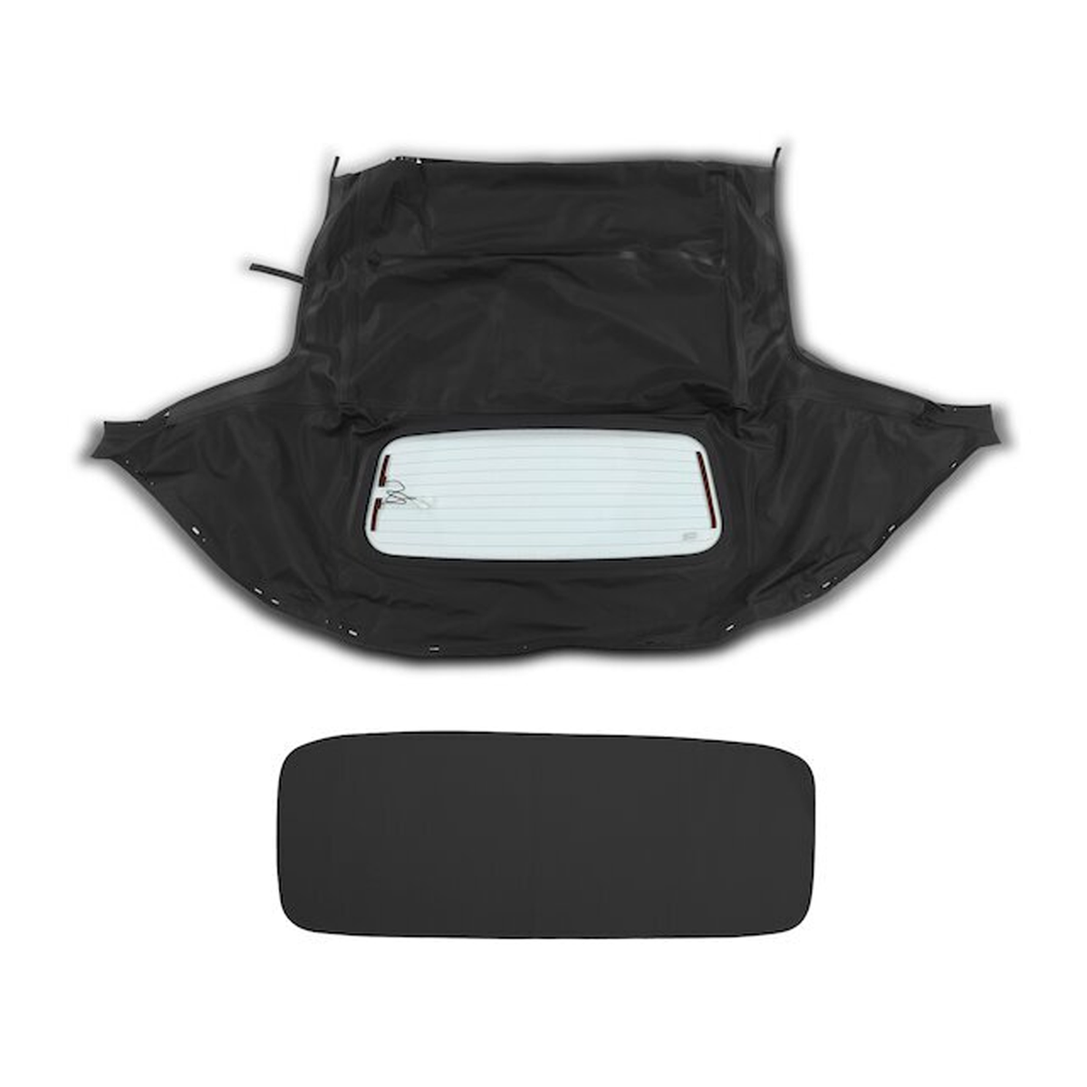 Black Convertible Soft Top w Glass Window 10-18-MIA-003R MA1003-2 for Mazda Miata 1990-1997 1999-2005 - KUDUPARTS