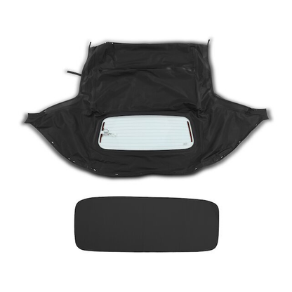 Black Convertible Soft Top w Glass Window 10-18-MIA-003R MA1003-2 for Mazda Miata 1990-1997 1999-2005