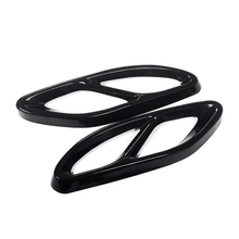 Black Rear Stainless Steel Bumper Pipe Cover for Mercedes-Benz A B C E CLA GLC GLE GLS CLS Class 2015-2024