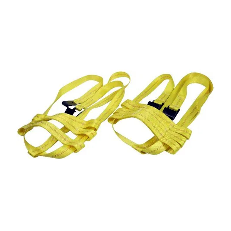 Car Tire Basket Tiedown Straps Wheel Net Set Flat Hook for Heavy Duty Tow Dolly