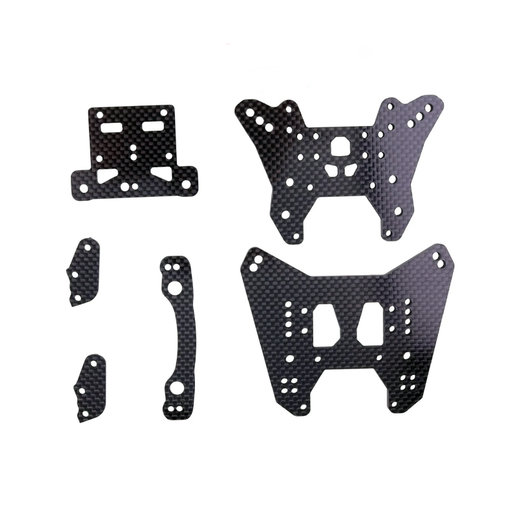 Carbon Fiber Shock Tower Kit BQNA32066PC for Arrma Fireteam RC Car 6S BLX EXB - KUDUPARTS