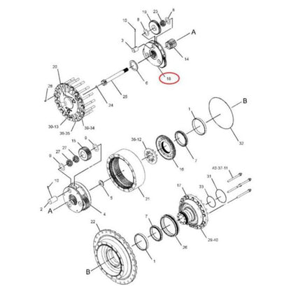 Carrier 246-6190 for Caterpillar CAT Tractor D3K XL D3K2 LGP D4K XL D4K2 XL D5K LGP D5K2 XL