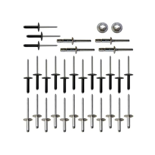 Complete Body Rivet Hardware Kit 608456 750102PKG for E-Z-GO Golf Cart TXT Gas & Electric 1994-Up - KUDUPARTS