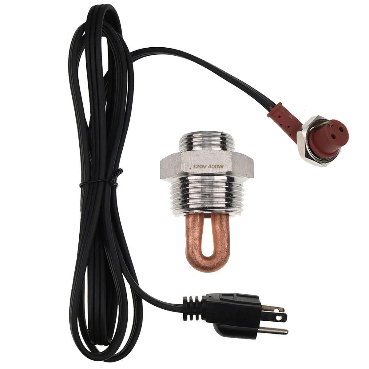 Ensemble de chauffage de bloc moteur 3/4NPT 400 W 120 V pour tracteur Massey Ferguson 255 285 1080 1085 302 304 365 3265