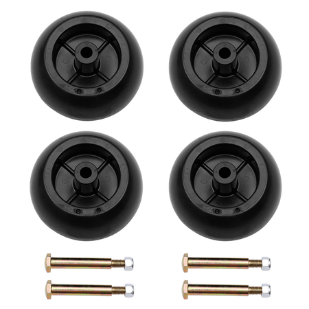 Deck Wheel Kit 753-04856A 734-03058 for Ariens Cub Cadet Excel Hustler John Deere MTD Murray Simplicity Toro Wright Mfg - KUDUPARTS