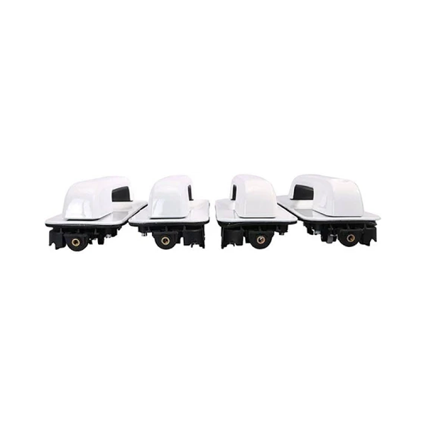 Door Handles Front and Rear Set JC3Z2626605AC FL3Z1626605AF for Ford Pick-up Truck F150 - KUDUPARTS