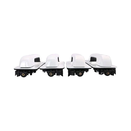 Door Handles Front and Rear Set JC3Z2626605AC FL3Z1626605AF for Ford Pick-up Truck F150 - KUDUPARTS