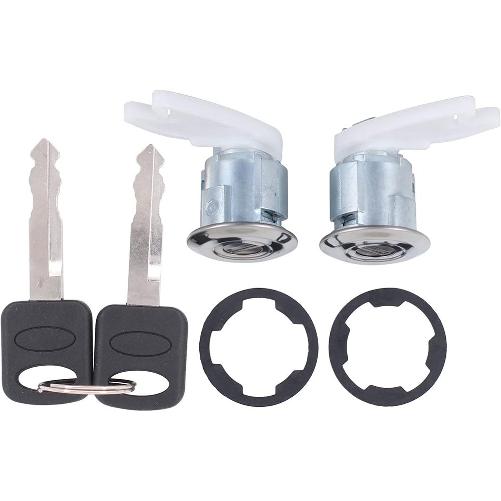 Door Lock Cylinder Keys 5070001 DL15504 for Ford F100 F150 F250 F350 Bronco Van Courier Falcon - KUDUPARTS