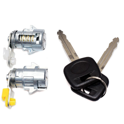 Door Lock Set with Key (L&R) 69051-35030 69052-35030 for Toyota Pickup 89-95 4Runner 89-98 - KUDUPARTS