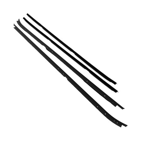 Door Window Sweep Felt Kit 85742 for 1981-1988 Oldsmobile Cutlass Supreme Calais Buick Regal - KUDUPARTS