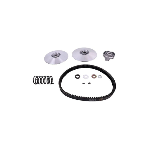 Driven Clutch & Belt Kit J55-G6260-00-00 for Yamaha 4 Cycle Gas Golf Cart G2 G8 G9 G11 G14 G16 G20 G21 G22 - KUDUPARTS