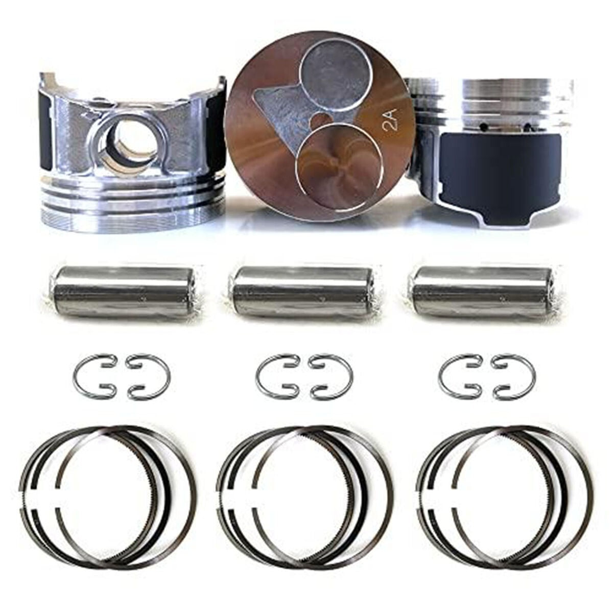 Engine D902 Piston with Rings and Liners Kit STD for Kubota KX41-3 Excavator