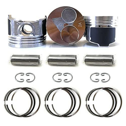 Engine D902 Piston with Rings and Liners Kit STD for Kubota KX41-3 Excavator