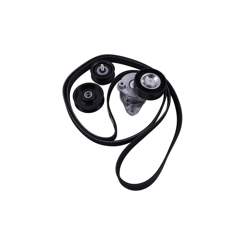 Engine Drive Belt Tensioner Idler Pulley Serpentine Belt Kit 2722000270 for Mercedes Benz GL450 ML350 ML550 SLK300 - KUDUPARTS