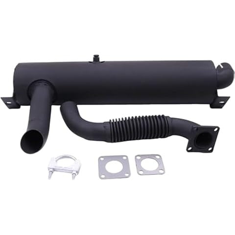 Exhaust Muffler 7181055 With Tube 7181083 7211391 for Kubota Engine V2403 Bobcat Loader S530 S510 - KUDUPARTS