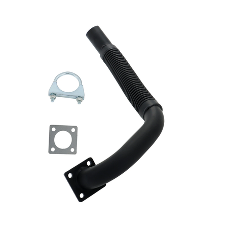 Exhaust Pipe Kit 7130725 7101708 6727753 for Bobcat Loader S160 S185 S205 T180 T190 - KUDUPARTS
