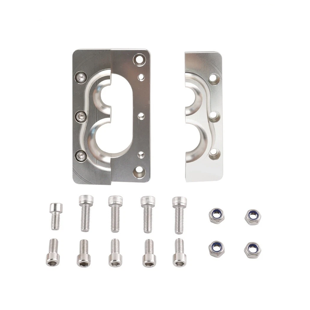 Fire Wall Pass Through Raw Bracket MQ-A09N1401ALS1 for Holley Terminator X Max Billet - KUDUPARTS