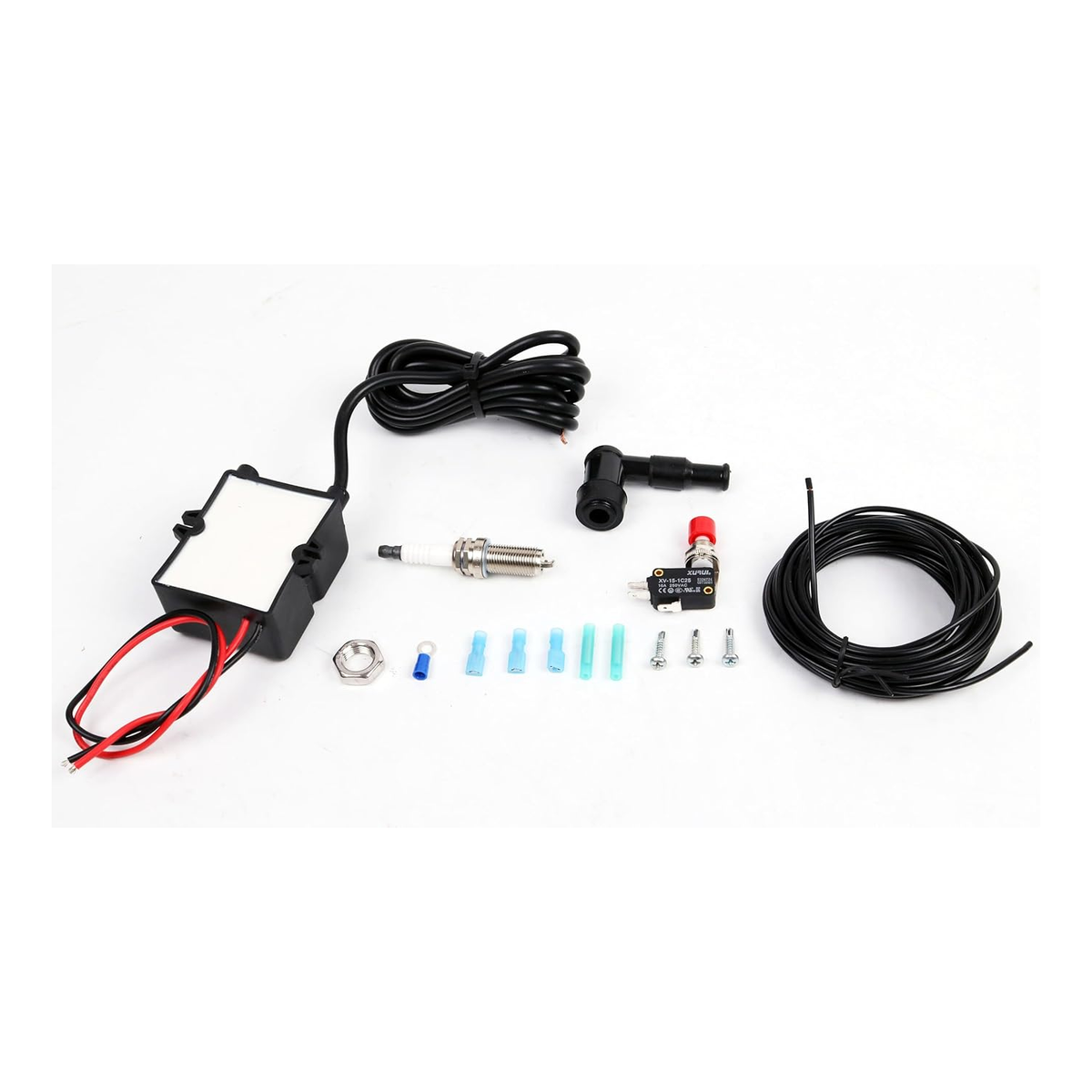 Flamethrower Kit BFTKAFK-Single for Vehicle or Motorcycle with Single Tailpipe - KUDUPARTS