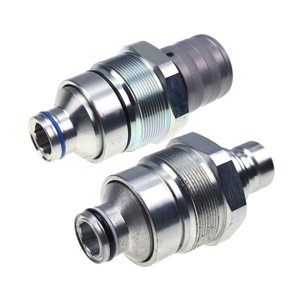 Flat Face Coupler Kit V1311-77140 V1311-77150 for Kubota Track Loader - KUDUPARTS