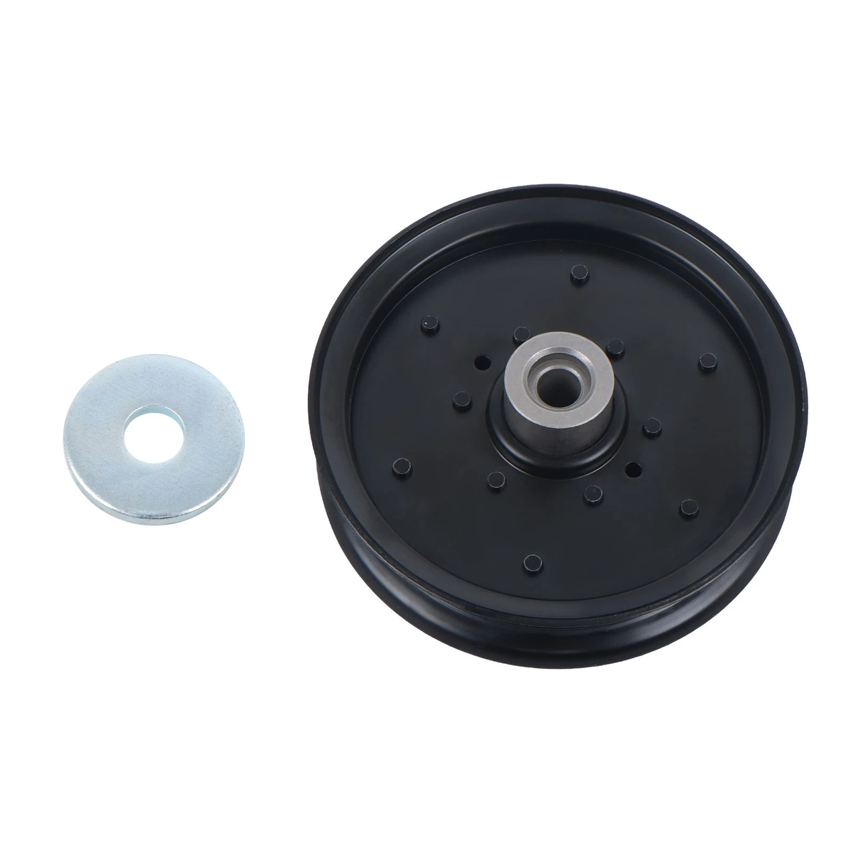 Flat Idler Pulley 126124 604231 for Cub Cadet Hustler Mower Raptor SD - KUDUPARTS