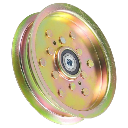 Flat Idler Pulley 756-3105 956-3105 for Cub Cadet Mower 365L Troy-Bilt Tractor GT-2550 - KUDUPARTS