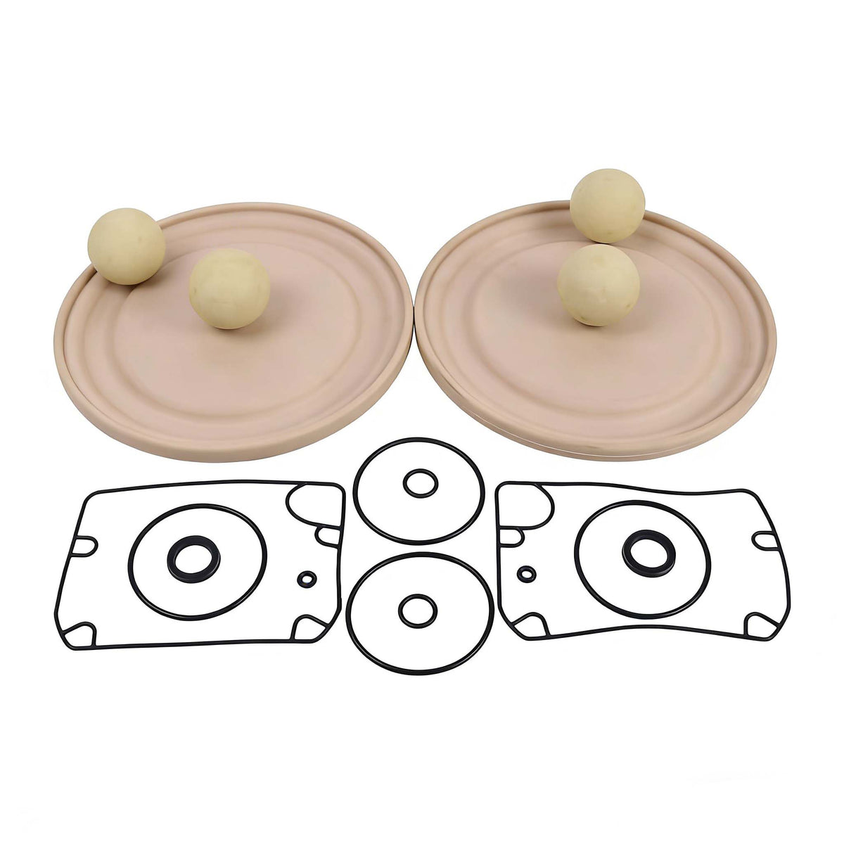 Fluid Section Service Kit 637309-AA for Ingersoll Rand ARO Diaphragm Pump - KUDUPARTS