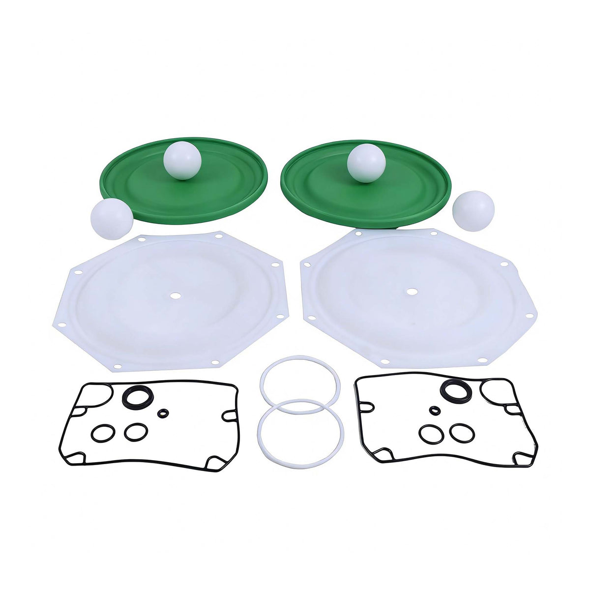 Fluid Section Service Kit 637309-TT for Ingersoll Rand ARO Diaphragm Pump - KUDUPARTS