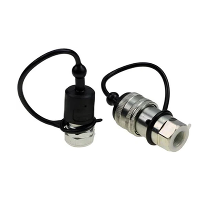 For Bobcat Caterpillar Kubota CASE JCB Thomas Gehl Volvo ASV 1/2" NPT Thread 1/2 Ag Hydraulic Quick Connect Coupler Poppet Valve Pioneer