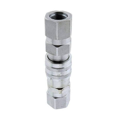 For Caterpillar CAT Excavator 216B 226B 232B 236B 242B 246 248B 252B 262B 5/8" SAE Flat Face Hydraulic Quick Connect Coupler Set - KUDUPARTS