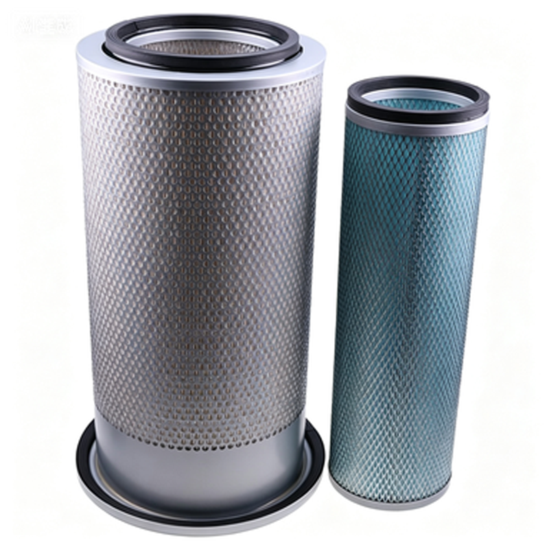 For Komatsu Excavator PC200-6 PC220-6 Air Filter 600-181-6820 and 600-181-6730 - KUDUPARTS
