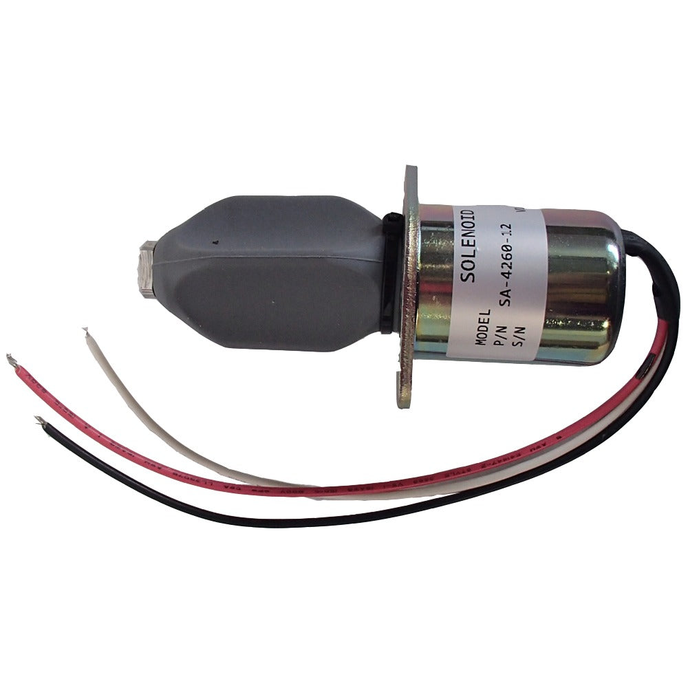 Solenoide de corte de combustible de 12 V para motores Kubota de las series 70 y 82 mm SA-4260-12 1751ES 12 VCC