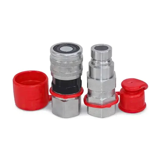 For Thomas 85 105 137 153 175 205 250 255 320 5/8" SAE Flat Face Hydraulic Quick Connect Coupler Set - KUDUPARTS