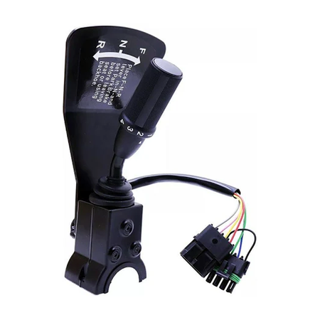 Forward Neutral Reverse Control Lever Switch AT165444 for John Deere Bockhoe Loader 710D 4 Speed With Two Plugs - KUDUPARTS