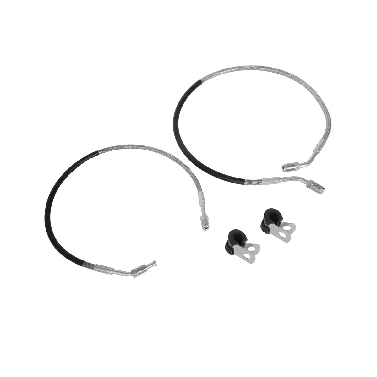 Front Left & Right Brake Hose Line 1930752 1930753 for Polaris ATV Magnum 325 425 500 Worker 335 500 - KUDUPARTS