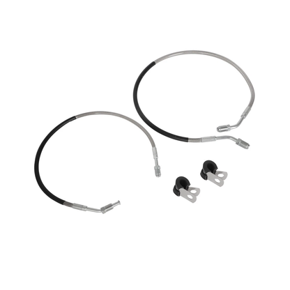 Front Left & Right Brake Hose Line 1930752 1930753 for Polaris ATV Magnum 325 425 500 Worker 335 500 - KUDUPARTS
