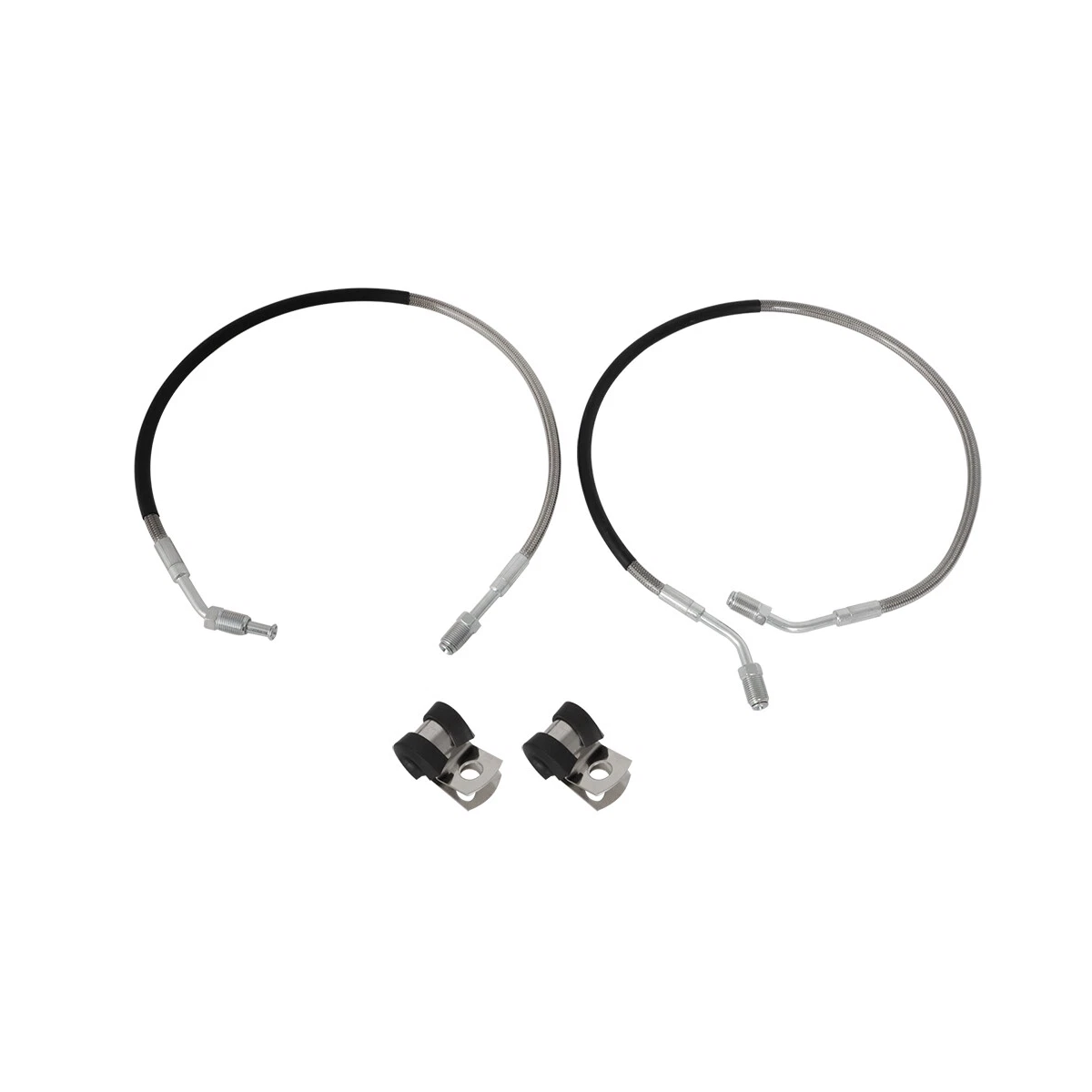 Front Left & Right Brake Hose Line 1930752 1930753 for Polaris ATV Magnum 325 425 500 Worker 335 500 - KUDUPARTS