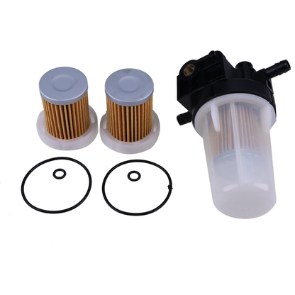 Fuel Filter Assembly & 2 Pcs Filter 6A320-58862 6A320-58830 for Kubota Tractor B2410 B2710 L2800 L3400 RTV-X1100CR