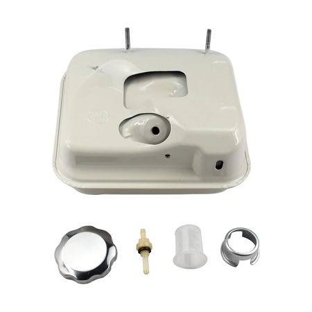 Fuel Gas Tank & Chrome Cap 17510-24H-000ZA for Honda Engine GX120 GX160 GX17510 - KUDUPARTS